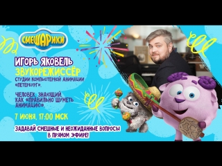 Звукорежиссёр "Смешариков" в прямом эфире