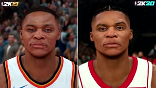 Сравнение графики NBA 2K20 и 2K19